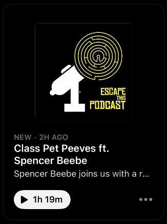 Screenshot of Escape this Podcast episode